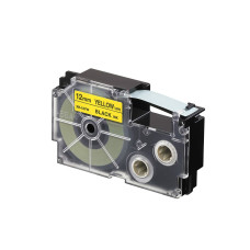 Cinta Laminada para Rotuladoras Casio XR-11YW Negro Amarillo