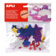 Materials for Handicrafts Apli Star Multicolour Eva Rubber (5 Units)