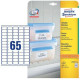 Printer Labels Avery L7971 38,1 x 21,1 mm White 25 Sheets (5 Units)