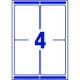Printer Labels Avery L7169 99,1 x 139 mm White 100 Sheets (5 Units)