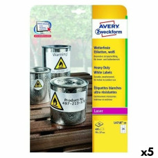 Printer Labels Avery L4718 99,1 x 139 mm 20 Sheets (5 Units)