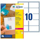 Etiquetas para Impresora Avery L4612 99,1 x 57 mm Blanco 25 Hojas (5 Unidades)