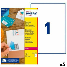 Printer Labels Avery L4610 199,6 x 289,1 mm White 25 Sheets (5 Units)