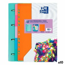 Carpeta de anillas Oxford Touch Multicolor A4+ (10 Unidades)