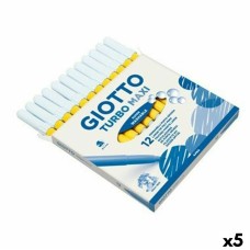 Set de Rotuladores Giotto Turbo Maxi Amarillo (5 Unidades)