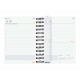 Agenda Finocam Negro 1/8 12 x 16,4 cm 2024-2025