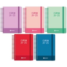 Diary Grafoplas Multicolour A6 2024-2025 5 Units