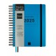 Diary Finocam Tempus Blue Quarto 15,5 x 21,7 cm 2024-2025