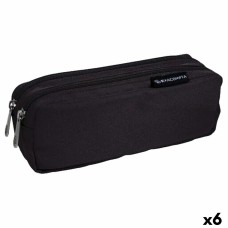 Double Carry-all Exacompta Black 22 x 9 x 6 cm (6 Units)