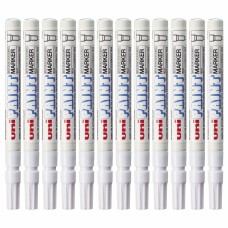 Rotulador permanente Uni-Ball Paint PX-21L Blanco 12 Piezas