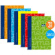 Cuaderno Lamela Multicolor Cuarto 5 Piezas 80 Hojas
