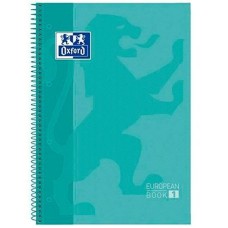 Cuaderno Oxford European Book Menta A4 5 Piezas