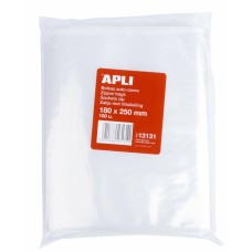 Set of Storage Bags Apli Self-closing Plastic 100 Units White Transparent Clear 220 x 310 mm