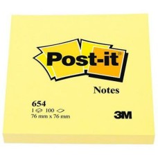 Notas Adhesivas Post-it CANARY YELLOW Amarillo 7,6 x 7,6 cm 36 Unidades 36 Piezas 76 x 76 mm