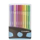 Set of Felt Tip Pens Stabilo Pen 68 Color Parade Case Multicolour