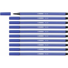 Felt-tip pens Stabilo Pen 68 Navy Blue (10 Pieces)