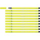 Felt-tip pens Stabilo Pen 68 Fluorescent Yellow (10 Pieces)