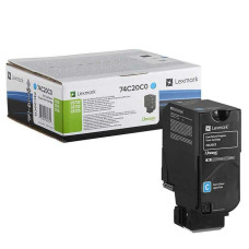 Tóner Lexmark 74C20C0 Negro Cian