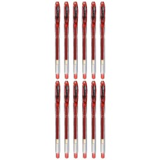 Boligrafo de tinta líquida Uni-Ball Rollerball Signo Basicos UM-120 Rojo 0,5 mm (12 Piezas)