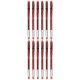 Liquid ink pen Uni-Ball Rollerball Signo Basicos UM-120 Red 0,5 mm (12 Pieces)