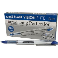 Liquid ink pen Uni-Ball Vision Elite UB-200 Dark blue 0,6 mm (12 Pieces)