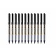 Liquid ink pen Uni-Ball Rollerball Eye Broad UB-150 Black 1 mm (12 Pieces)