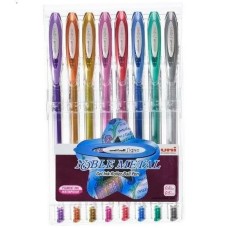 Set de Bolígrafos Uni-Ball Rollerball Signo UM-120 Multicolor 0,5 mm