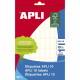 Etiquetas adhesivas Apli Blanco Papel 10 Hojas 8 x 20 mm (10 Unidades)