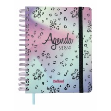 Diary Finocam Talkual Shine 2024 Multicolour Quarto 15,5 x 21,7 cm