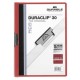 Document Folder Durable Duraclip 30 Red Transparent A4 25 Pieces