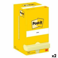 Notas Adhesivas Post-it 76 x 76 mm Amarillo (2 Unidades)