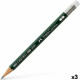 Lápiz con Goma de Borrar Faber-Castell 9000 B Hexagonal B (3 Unidades)