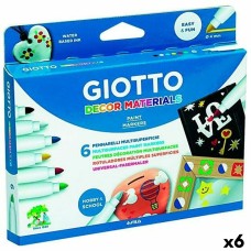 Set of Felt Tip Pens Giotto Multicolour 6 Pieces (6 Units)