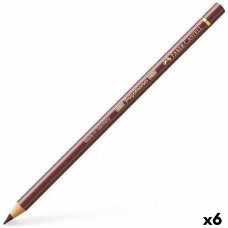 Lápiz Faber-Castell Polychromos 176 Van-Dyck Marrón (6 Unidades)
