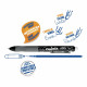 Bolígrafo Carioca Oops Negro 0,7 mm (12 Piezas)