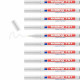 Rotulador permanente Edding E751 Blanco (10 Unidades)