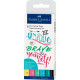 Set de Rotuladores Faber-Castell Pitt Artist Caligrafía Estuche Pastel (5 Unidades)