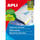 Adhesivos/Etiquetas Apli 581288 100 Hojas 97 x 42,4 mm Acrílico Papel 100 Piezas