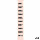 Tiras de Números para Rifa 1-2000 (30 unidades)