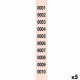 Tiras de Números para Rifa 1-10000 (5 Unidades)