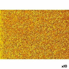 Papel Fama Dorado 20 x 30 cm Purpurina (10 Unidades)