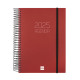 Agenda Finocam OPAQUE Burdeos A5 15,5 x 21,2 cm 2025