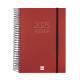 Agenda Finocam OPAQUE Burdeos A5 15,5 x 21,2 cm 2025