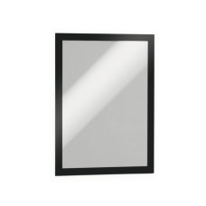 Marco Informativo Durable Negro Transparente Magnético Plástico 2 Piezas