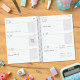 Diary Finocam Cool Lilac Quarto 15,5 x 21,2 cm 2024-2025
