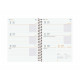 Agenda Finocam Negro 1/8 12 x 16,4 cm 2024-2025