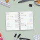 Agenda Finocam Negro 1/8 12 x 16,4 cm 2024-2025
