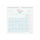 Calendario de pared Finocam CHIC Turquesa Papel 2025 30 x 30 cm