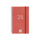 Agenda Finocam YEAR Rojo Mini 7,9 x 12,7 cm 2025