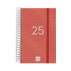 Agenda Finocam YEAR Rojo 11,7 x 18,1 cm 2025